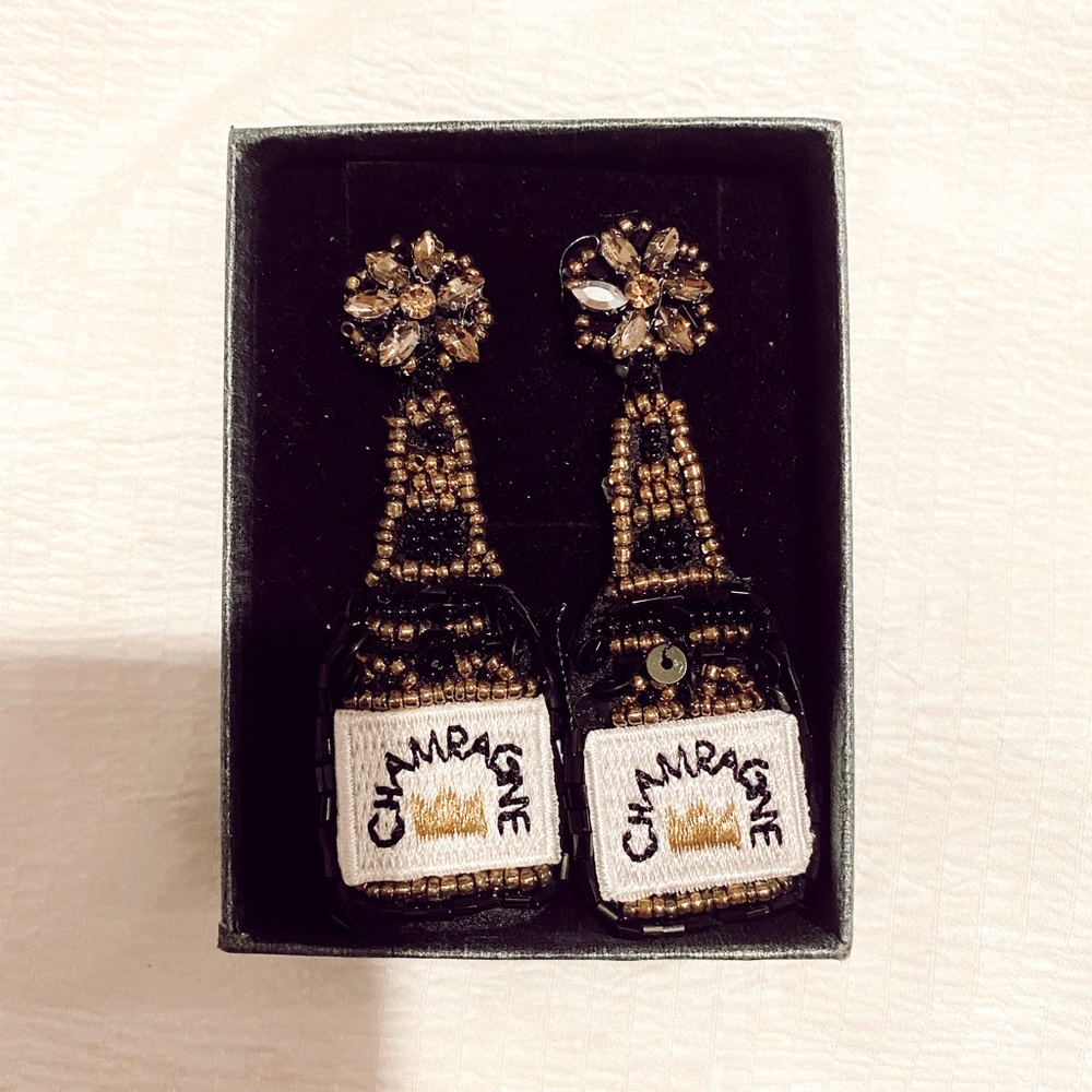 Champagne earrings
